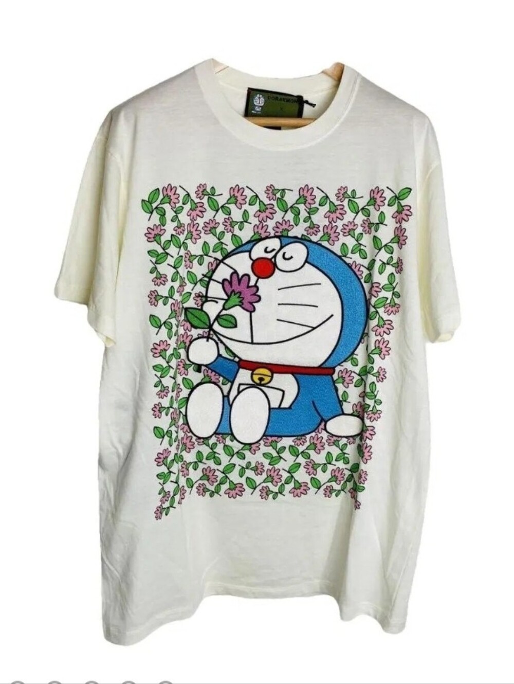 Gucci X Doraemon Floral Tee